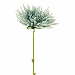 J-Line kunstbloem Chrysant lichtblauw 40 cm