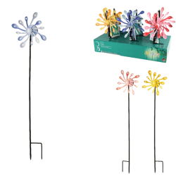 (R) Lumineo garden stick solar LED 85 cm 3 assorti