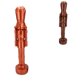 Beeld notenkraker koper/bronskleurig 36 cm 2 assorti