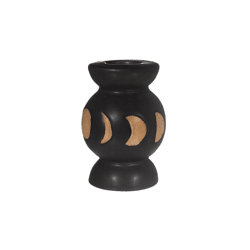 Sass & Belle kandelaar Moon Phases zwart 8 cm