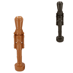 Statue nutcracker black/brown 16.5 cm 2 assorted