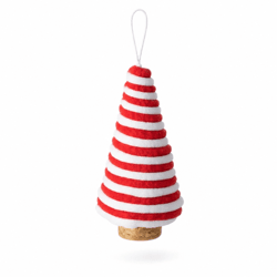 Boltze kersthanger Strimma rood/wit 14 cm