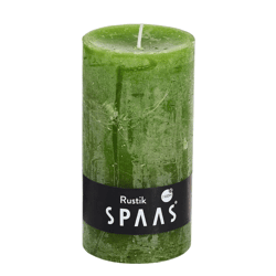 (R) Spaas stompkaars Rustic olijfgroen 7 x 13 cm
