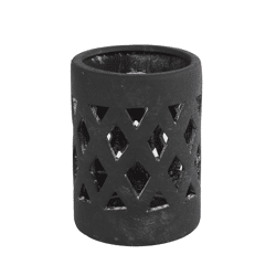 Countryfield theelichthouder Dassel S zwart 12 cm
