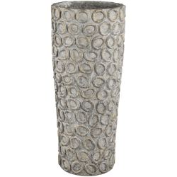 PTMD cementpot met cirkels Ginte XL 70 cm