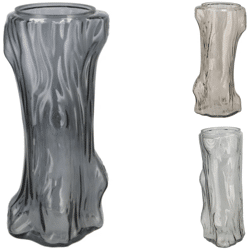 Vaas Tree grijs 29 cm 3 assorti