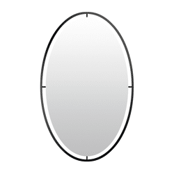 Len-Fra wandspiegel Salem zwart 60 cm