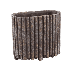 PTMD bloempot Morganne M ovaal bruin 30 cm