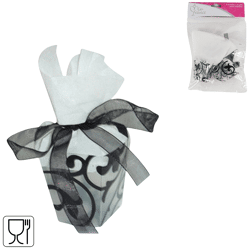 Miss france gift box black 5 cm set of 6