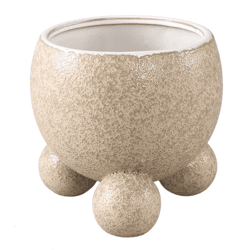 PTMD bloempot Malinda L lichtbruin 17 cm