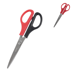 Reuser schaar linkshandig rood zwart 16 cm 2 assorti