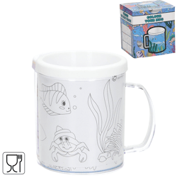 Kleur je eigen beker zeedieren 250 ml
