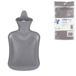 Relaxdays warmwater kruik grijs 1 L