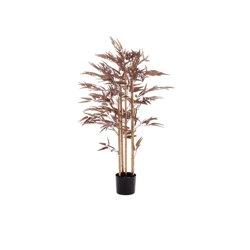 Light & Living kunstplant Bamboo metallic dark bronze in pot 120 cm
