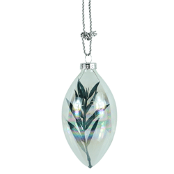 Wilko Christmas hanger artificial branch blue glass 12 cm 6 pcs.