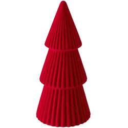Kerstboom keramiek rood 25 cm
