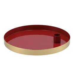 Kandelaar rond Marrakech bordeaux 22 cm