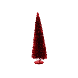 Kerstboom Sparkle Sequins rood 30 cm