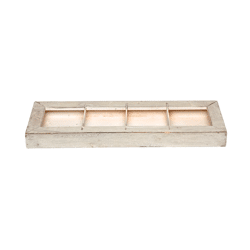 Schaal Polly Wood beige 37,5 cm