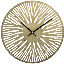 PTMD wandklok Derandi goudkleurig 59 cm