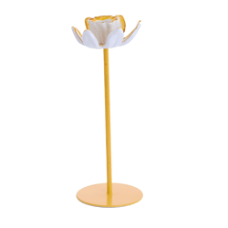 Light & Living Bogajo Candle Holder, Yellow, 24 cm