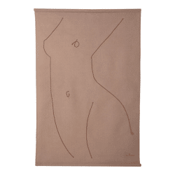 (R) HKLiving wandkleed silhouet Woman by Sella Molenaar 147 cm