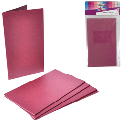 Menukaarten paars 17 cm 5 stuks