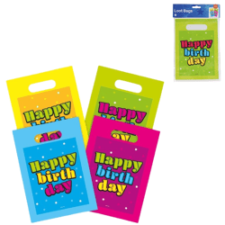 Folat geschenktas Happy Birthday 23 cm 8 stuks