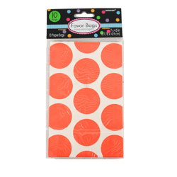 Geschenkverpakking orange/wit 18 cm x 11 cm