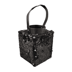 Lantaarn Lofty Glam Square zwart 20 cm