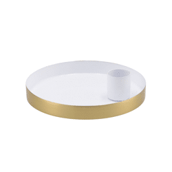 Kandelaar rond Marrakech wit 12 cm