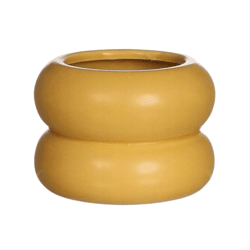 Chubby bloempot mosterd 9 cm