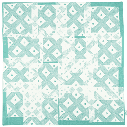Fair Trade kussenhoes Tribal blauw 45 x 45 cm