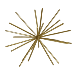 Housevitamin ornament Firework metal gold color 15 cm