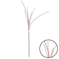 Countryfield Kunsttak met 6 pluimen bordeaux 112 cm