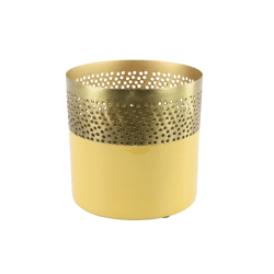 Countryfield Theelichthouder Tina geel 10 cm