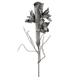 Künstlicher Zweig Schaumstoff grau 80 cm