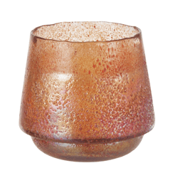 J-Line theelichthouder Stippen oranje 22 cm