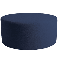 PTMD Evie poef Teddy blauw 90 cm