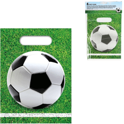 Geschenkverpakking voetbal 23 cm 6 stuks