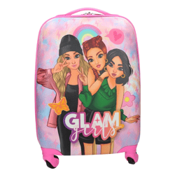 Suitcase Glam Girls on wheels pink 48 cm
