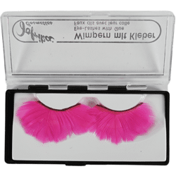 Jofrika cosmetics kunstwimpers veren neon roze 9,5 cm B-keus VE500