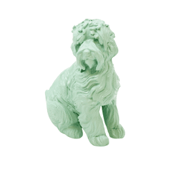 Housevitamin beeld Labradoodle Dog mintgroen 10,5 cm