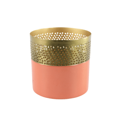 Countryfield Theelichthouder Tina perzik 10 cm