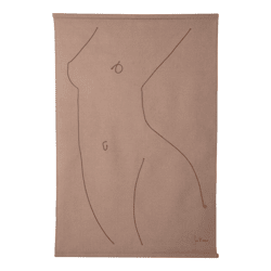 HKLiving wandkleed silhouet Woman by Sella Molenaar 147 cm