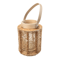 Lantaarn Lofty Glam Round naturel 22 cm