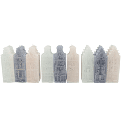Kaars Adam House grijs mix 7 x 20 cm 9 assorti