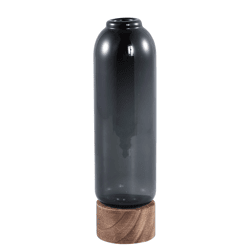 PTMD vaas Fleure grijs 27 cm