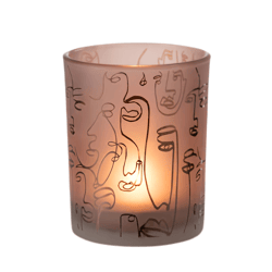 J-Line tea light holder glass 12,5 cm