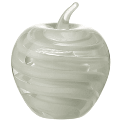 J-line figuur appel glas wit 12 cm